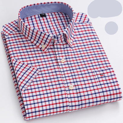 Summer Short-Sleeved Shirt Men