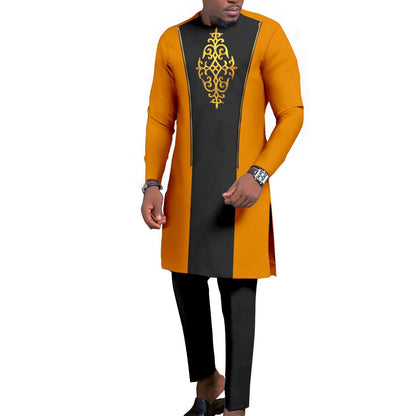 Men's Bronzing Cotton Two-piece Set