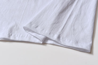 Cotton T-shirt Round Neck Overalls