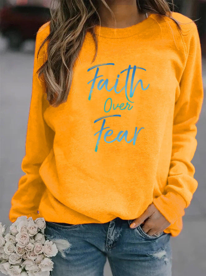 Autumn Printed Sweaters Ladies' Blouses