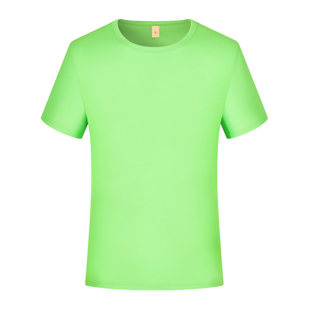 Summer Small Plaid Round Neck Short-sleeved Quick-drying T-shirt
