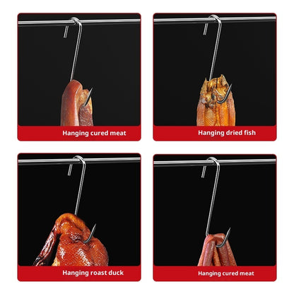 Bacon Hook Stainless Steel Pointed S Hook Multi-function Hook Artifact