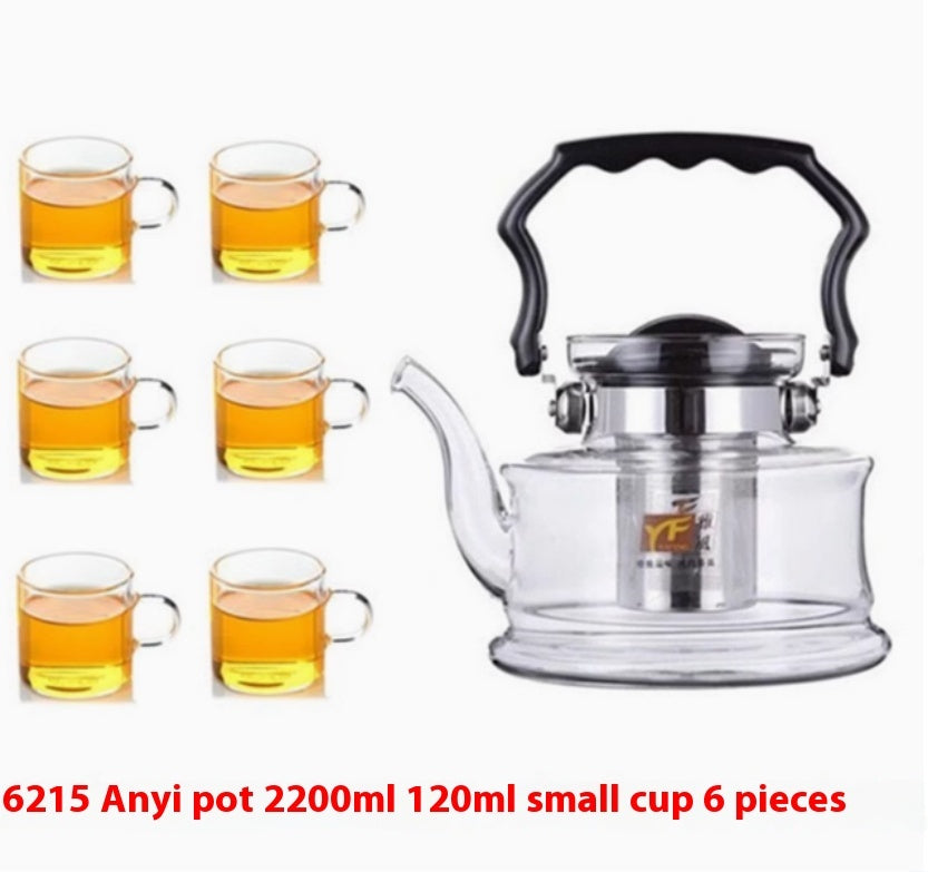 Heat-resistant Borosilicate Open Fire Heating Chinese Scented Teapot