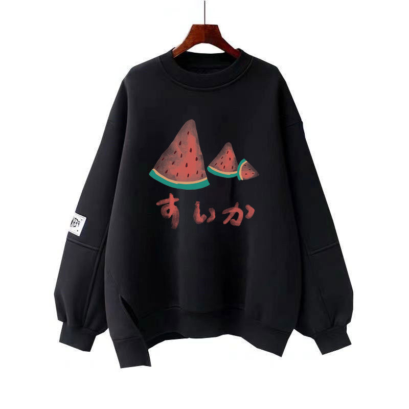 Lazy Style Loose Long Sleeved Spring Student Top