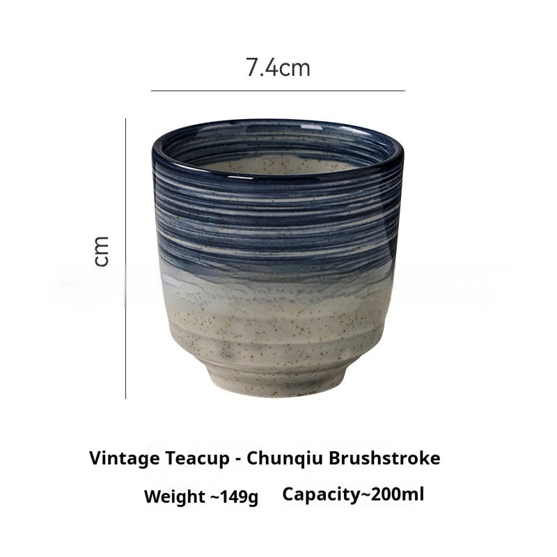 Japanese Style Hand Drawn Ceramic Kung Fu Tea Cup
