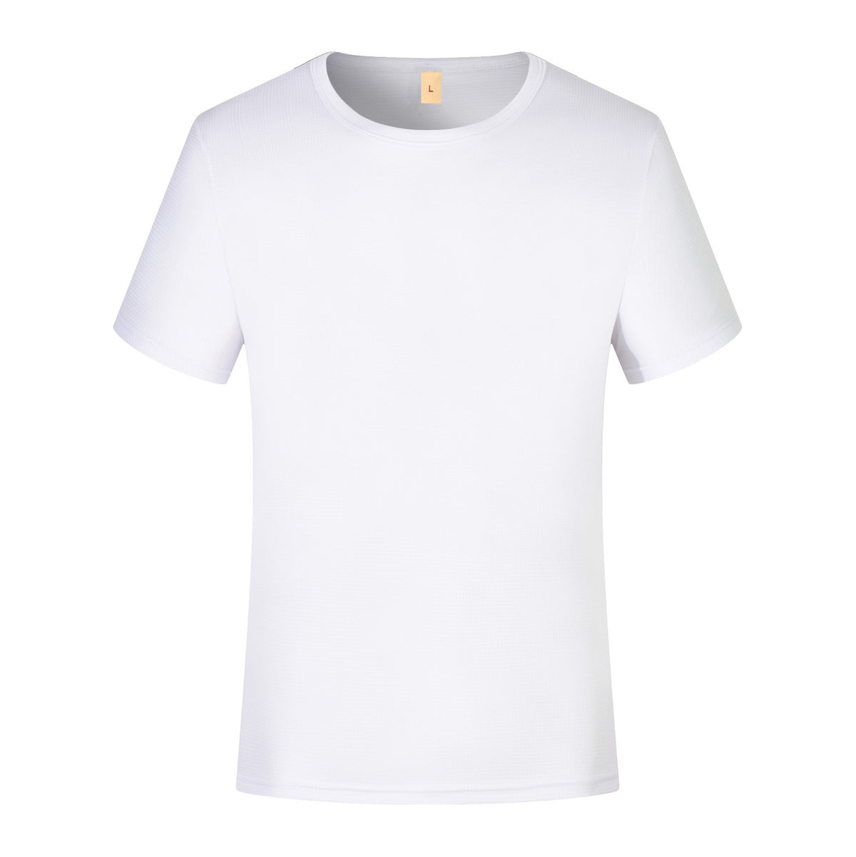 Summer Small Plaid Round Neck Short-sleeved Quick-drying T-shirt