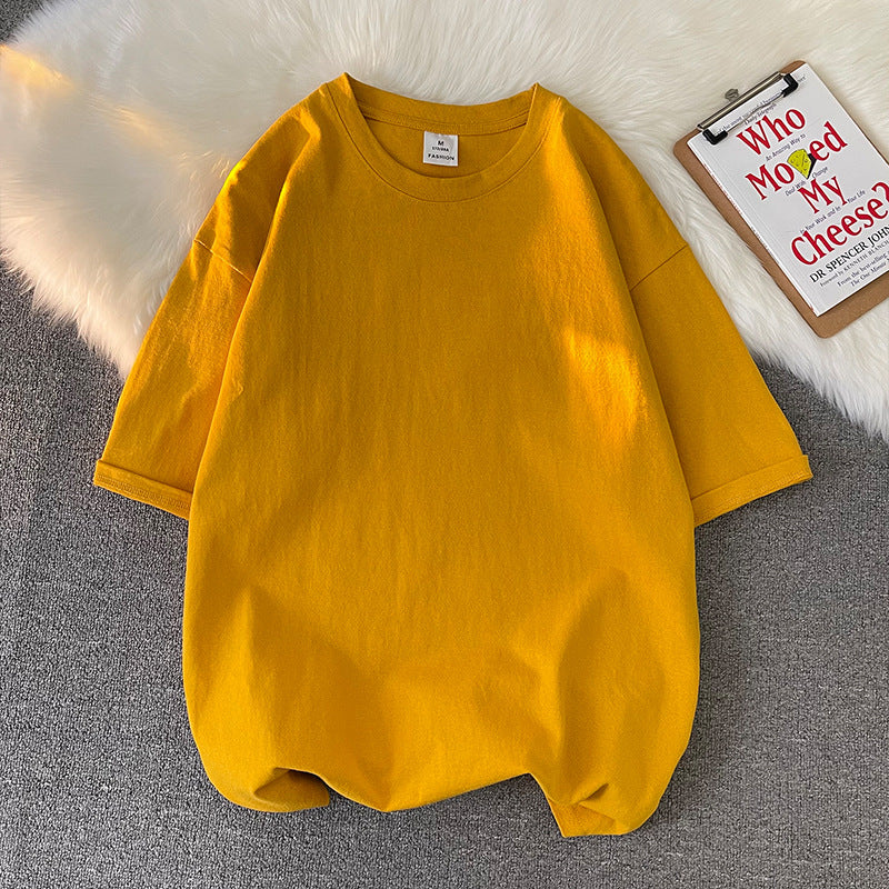Loose Plus Size Solid Color T-shirt Top