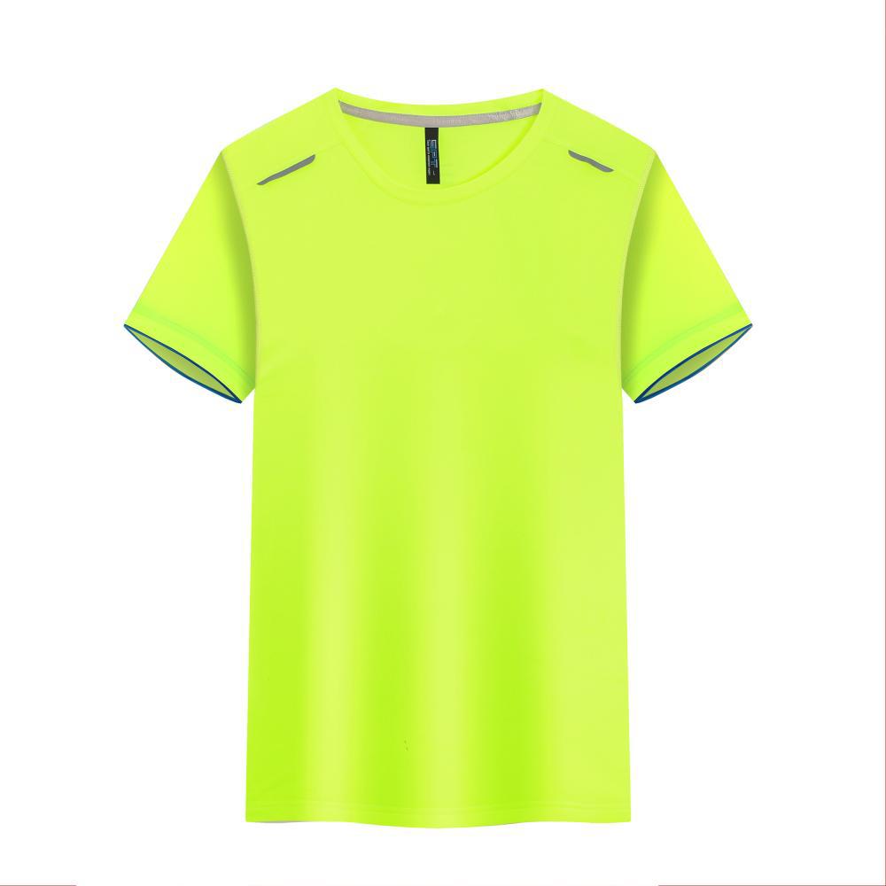 Round Neck Ice Silk Quick-drying T-shirt Marathon Short Sleeve