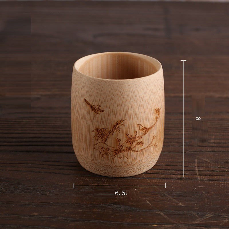 Creative Simple Bamboo Charcoal Beer Cup