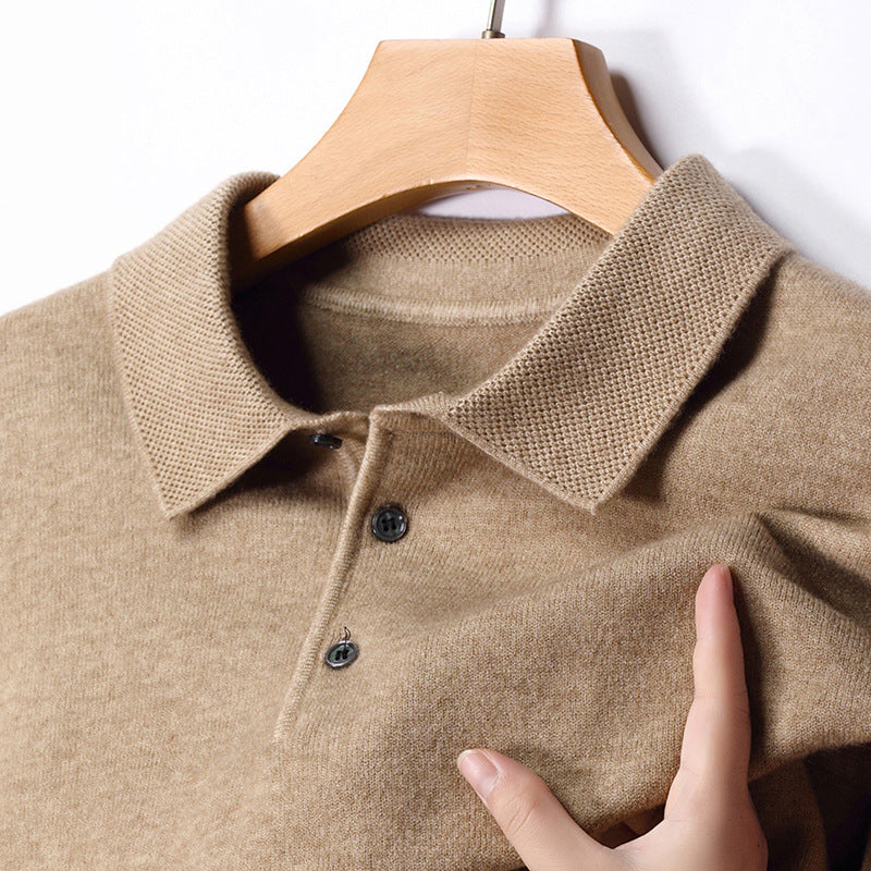 Winter Wool Lapel Long Sleeve Men