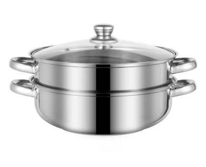 Stainless Steel Steamer Steaming Rack Double-layer Soup Pot