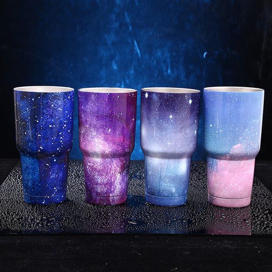 Stainless steel vacuum flask creative starry water cup