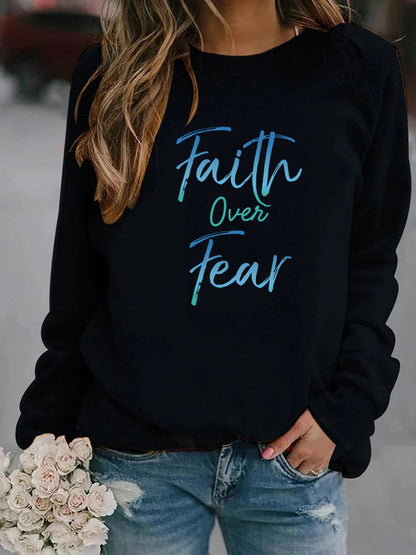 Autumn Printed Sweaters Ladies' Blouses