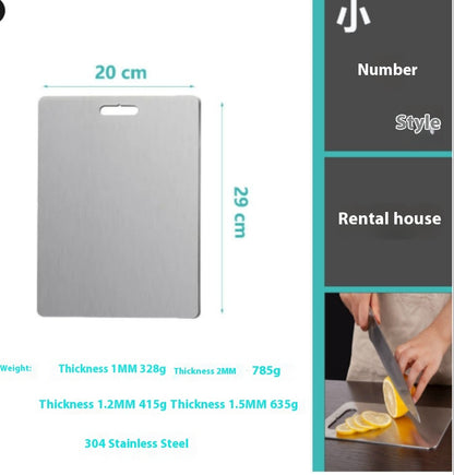 Stainless Steel Cutting Double-sided Kneading Panel Hanging Hole
