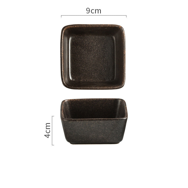Japanese Square Ceramic Seasoning Dish Set