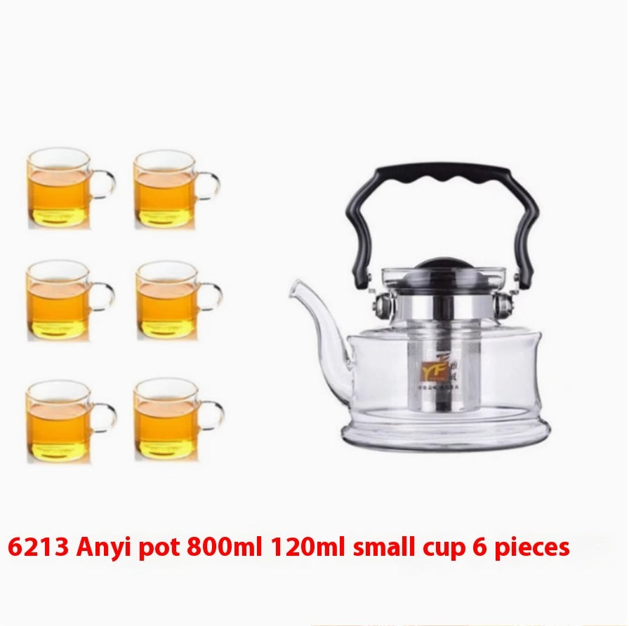 Heat-resistant Borosilicate Open Fire Heating Chinese Scented Teapot
