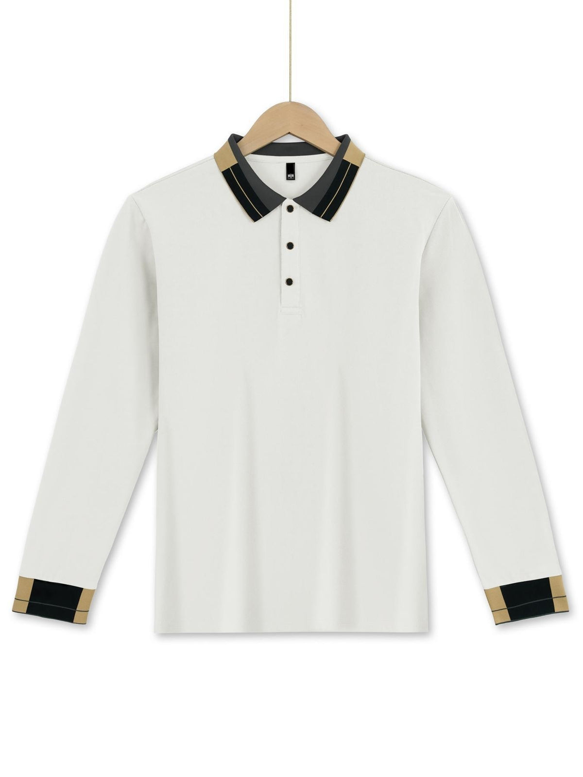 Long Sleeve Lapel Men's Solid Color Button Casual Business