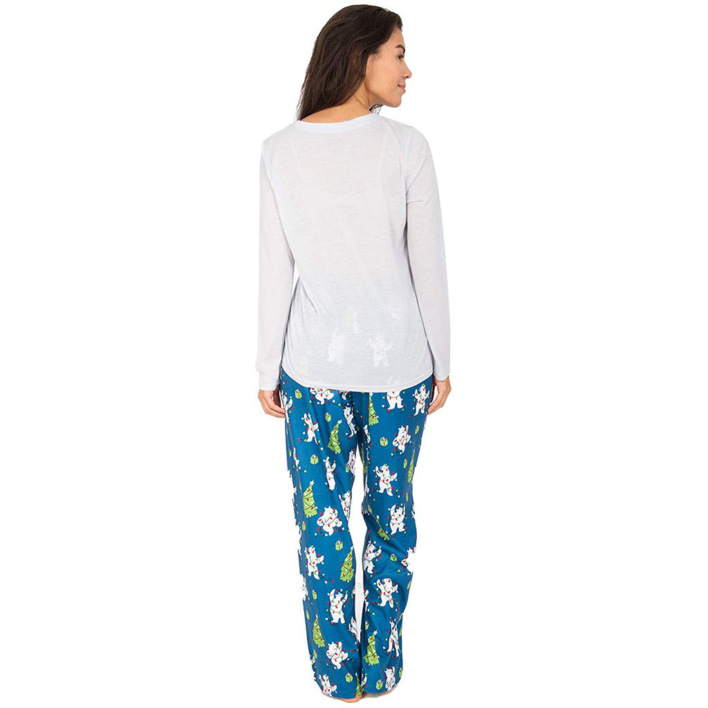 Casual Home Set Christmas Parent Child Outfit