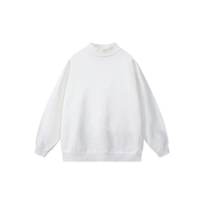 Men's Loose Versatile Thick Solid Color Knitted Undershirt