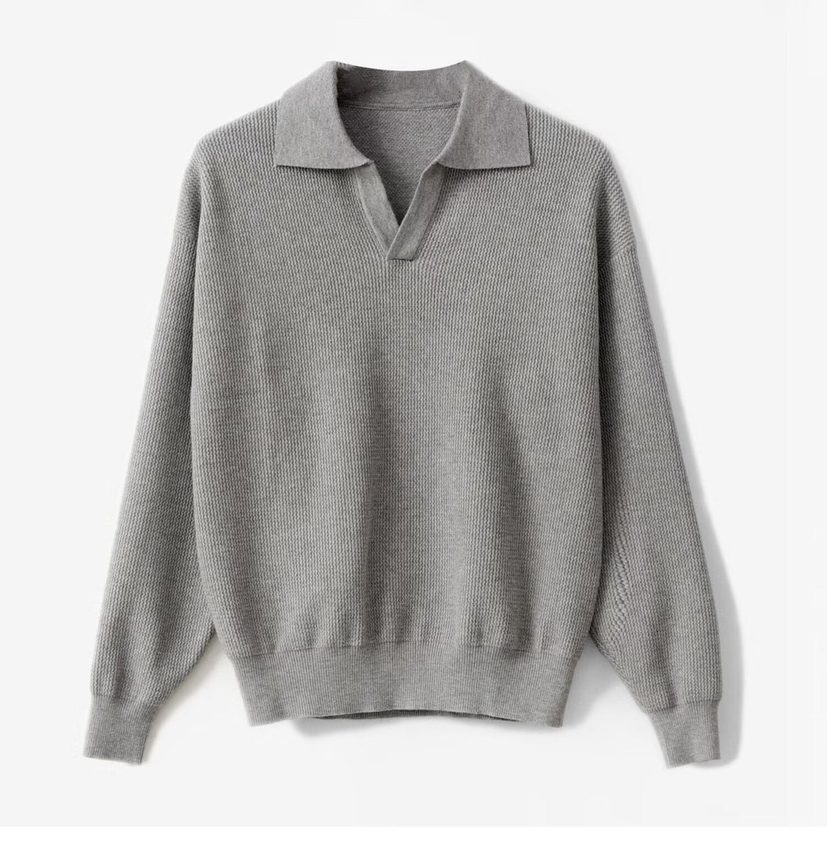 Men's Solid Color Loose Long Sleeves
