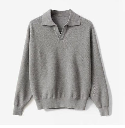 Men's Solid Color Loose Long Sleeves