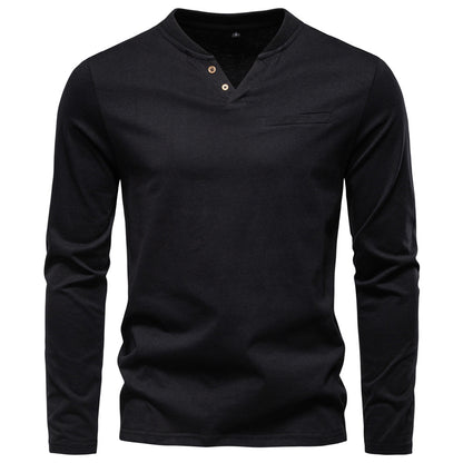 Mens V Neck Slim Fit Base Layer Shirt
