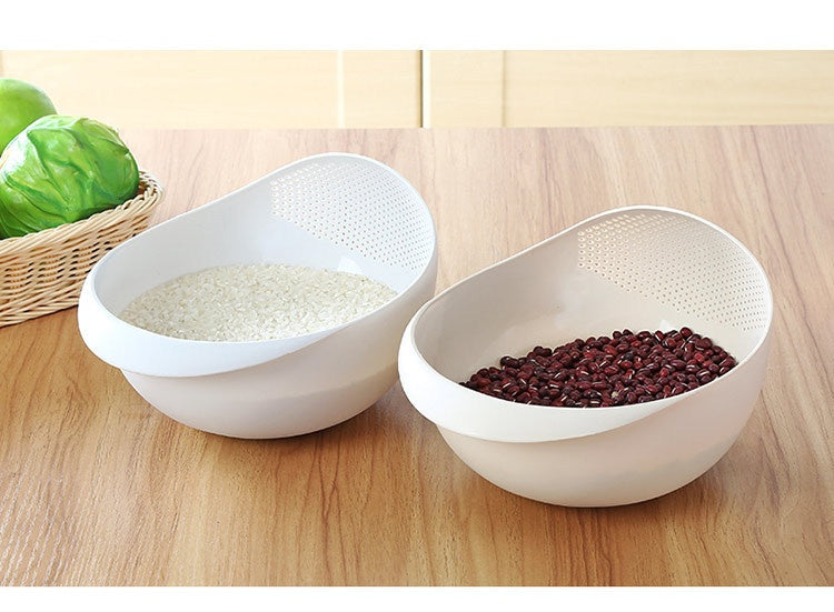 Kitchen Supplies Household Basin Plastic Fruit And Vegetable Draining Basket
