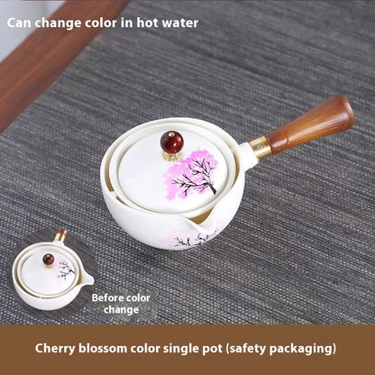 Kung Fu Tea Set Side Handle One Pot Four Cups