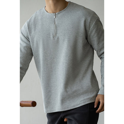 Spring Lapel T-shirt Solid Color Commute Loose Bottoming Shirt