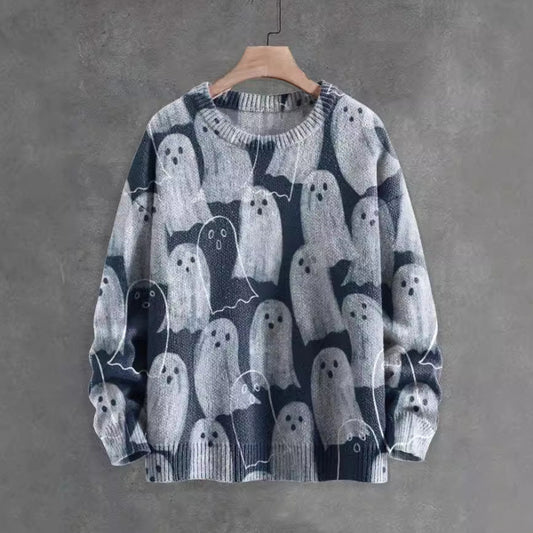 Mens 3D Crew Neck Sweatshirt With Bold Needle Digital Print