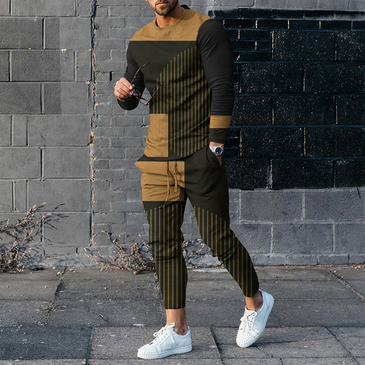 Men's Casual 3D Sweater Walking Suit
