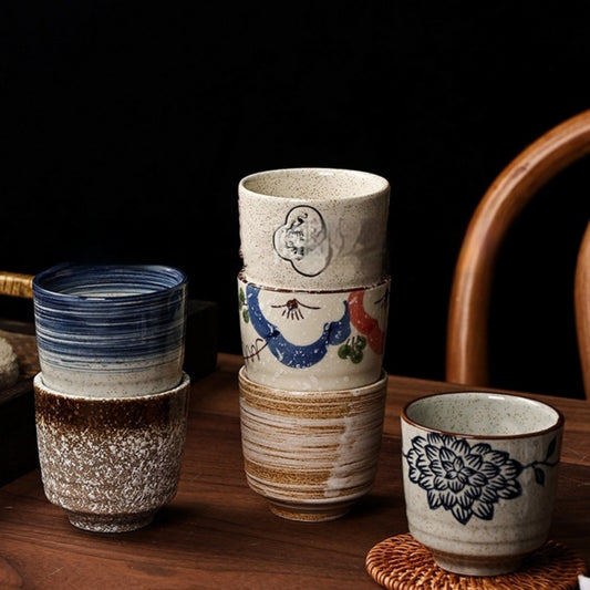 Japanese Style Hand Drawn Ceramic Kung Fu Tea Cup