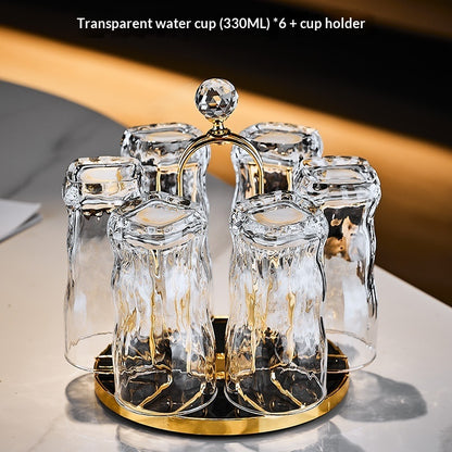 Premium Twisted Glass Drinking Heat-resistant Tea Guest-serving Cup Set