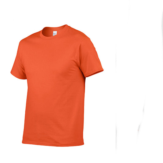 Advertising Shirt Solid Color Short-sleeved Printed Cultural Shirt Men's T-shirt