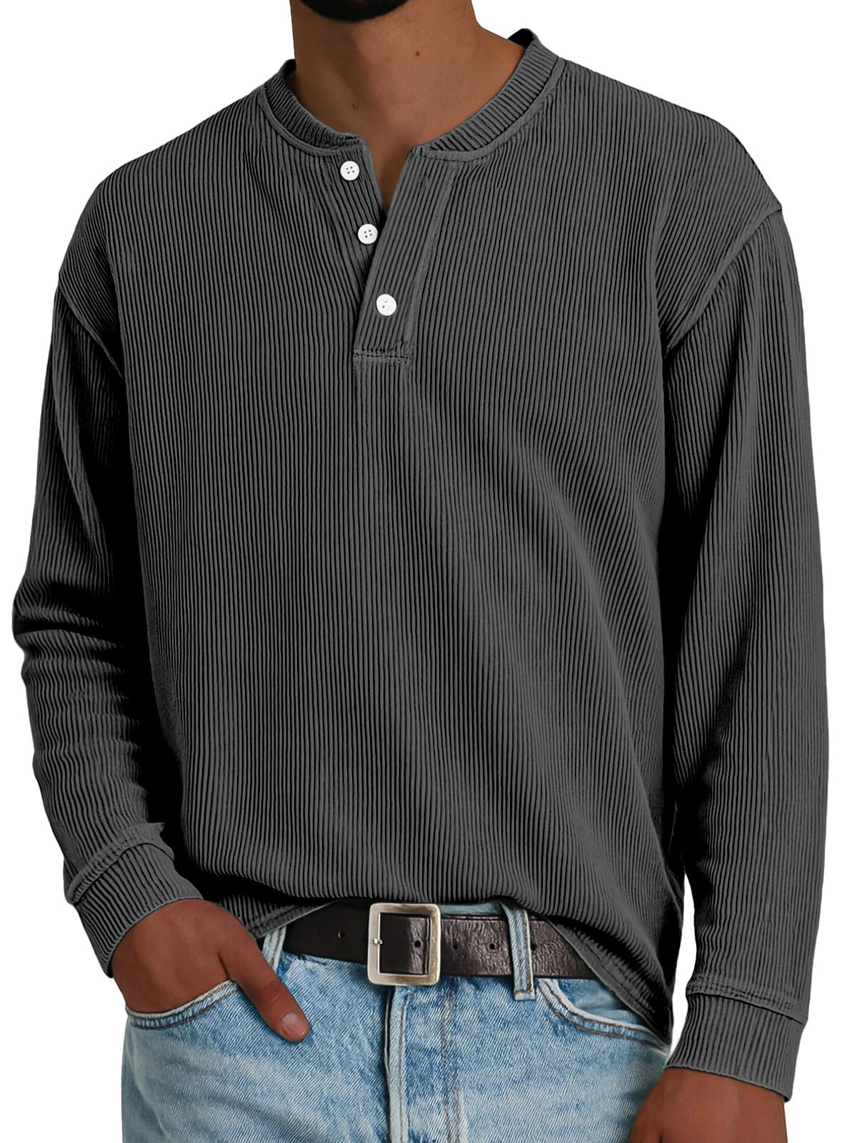 Premium Solid-color Comfortable Long-sleeve Design