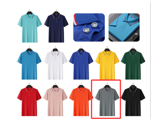 Collar Quick Drying Pure Cotton Workwear Polo Shirt