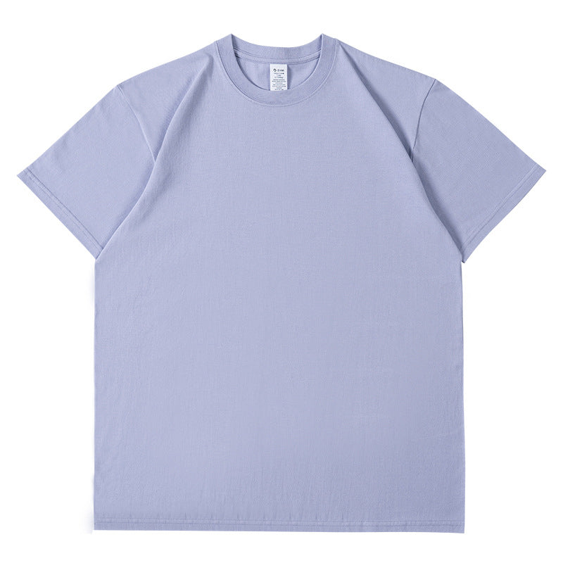 Pure Cotton Short Sleeve Solid Color Fashion Brand Loose Half Sleeve Blank T-shirt
