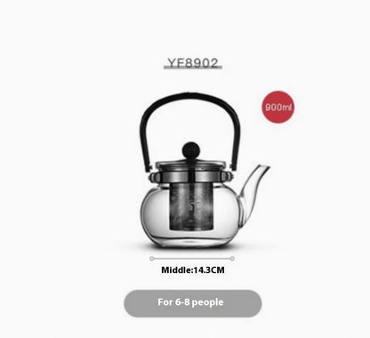 Heat-resistant Borosilicate Open Fire Heating Chinese Scented Teapot