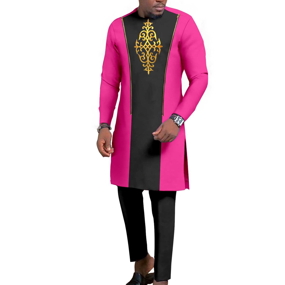 Men's Bronzing Cotton Two-piece Set