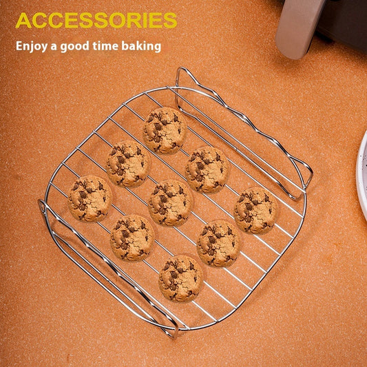 Air Fryer 430 Stainless Steel Double Layer Grill Rack