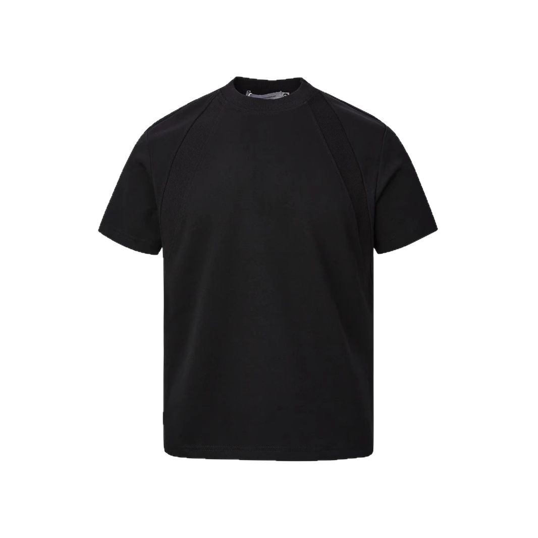 Air Layer Stitching Short Sleeve Top