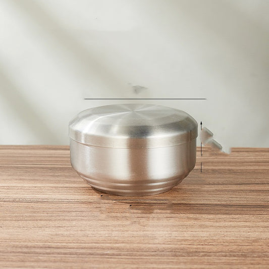 Stainless Steel Bowl Golden Tape Tureen Children's Bowl Household