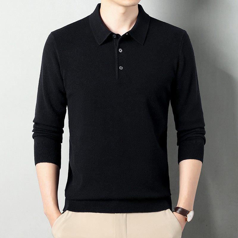 Winter Wool Lapel Long Sleeve Men