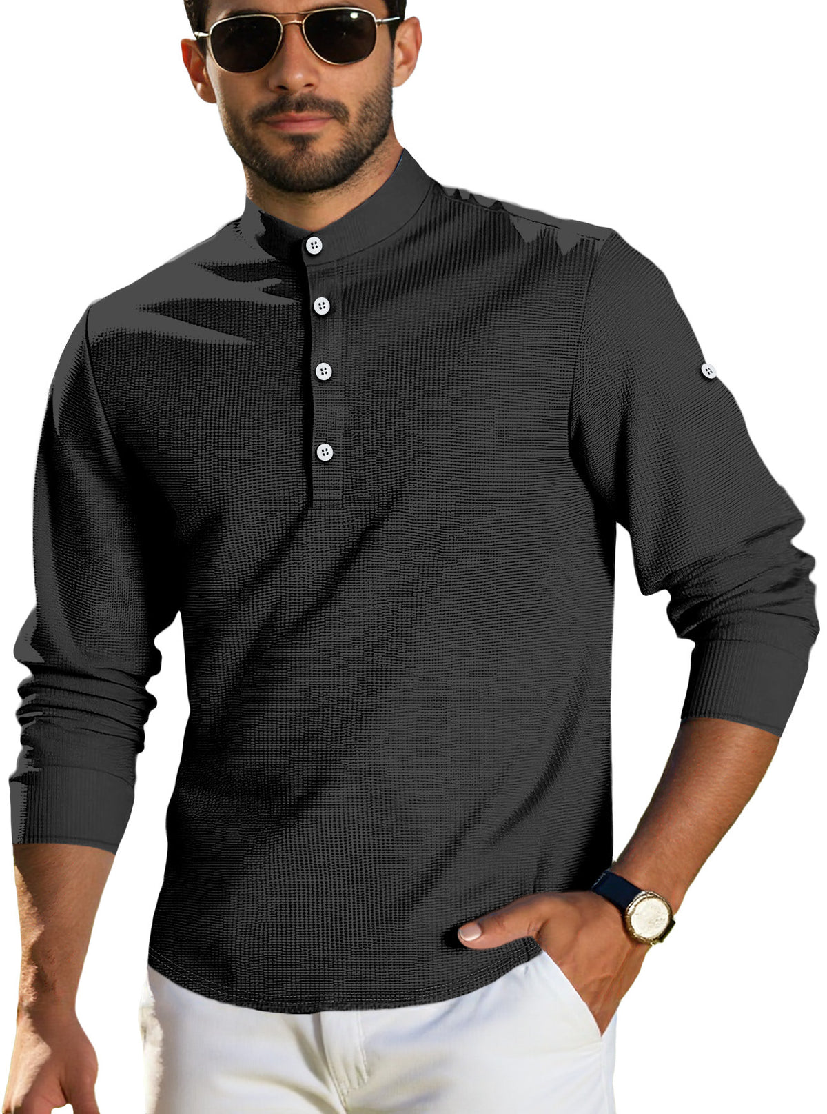 Men's Long-sleeved Casual Cardigan