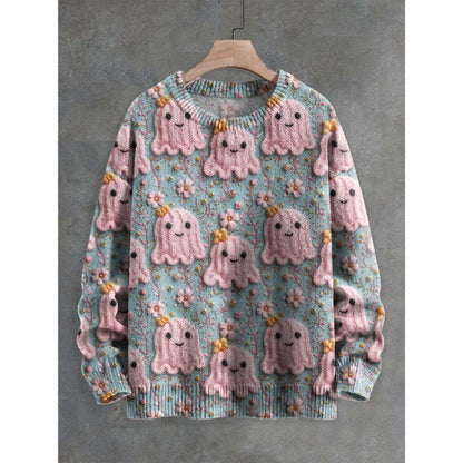 Mens 3D Crew Neck Sweatshirt With Bold Needle Digital Print