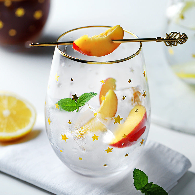 Simple Star Glass Cup Nordic Transparent Water Cup