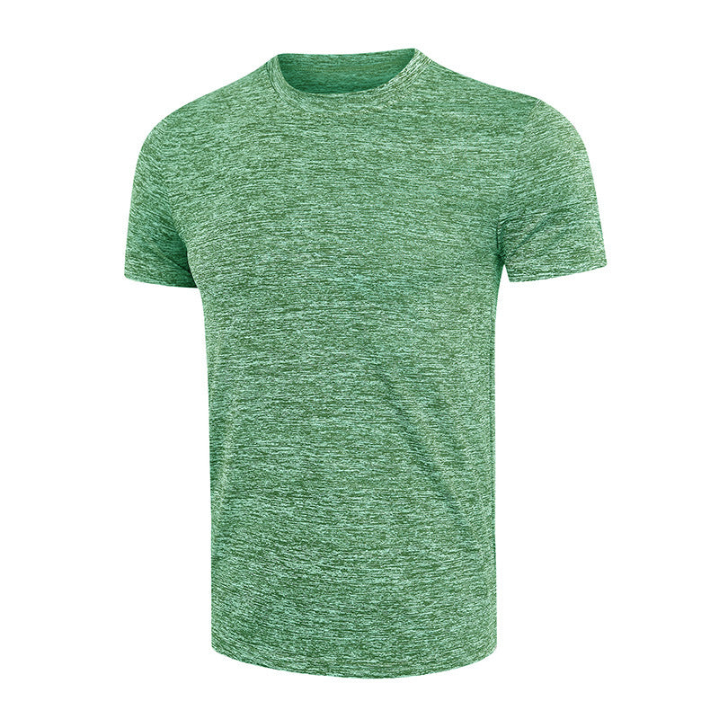 Men's Short-sleeved Solid Color Sports Quick-drying Clothes