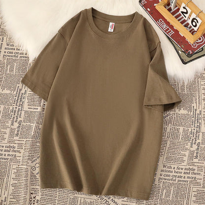 American-style Heavy Cotton Short-sleeved T-shirt