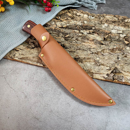 Copper Head Forged Boning Knife Hammer Pattern Slaughter