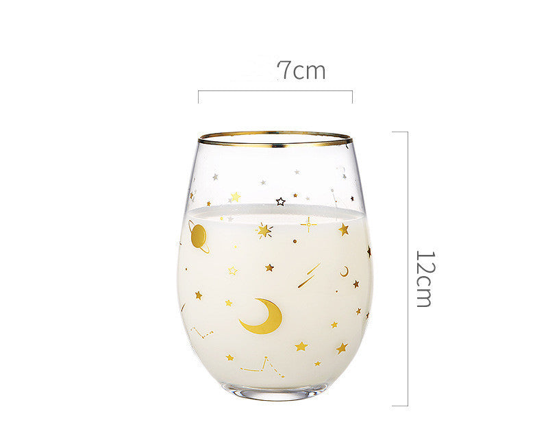 Simple Star Glass Cup Nordic Transparent Water Cup